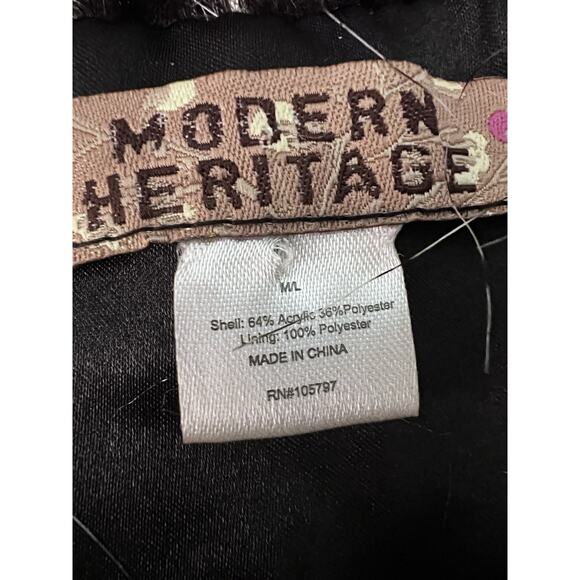 Modern Heritage Faux Fur Vest Size M/L Black White Sleeveless Western Boho - Picture 11 of 12